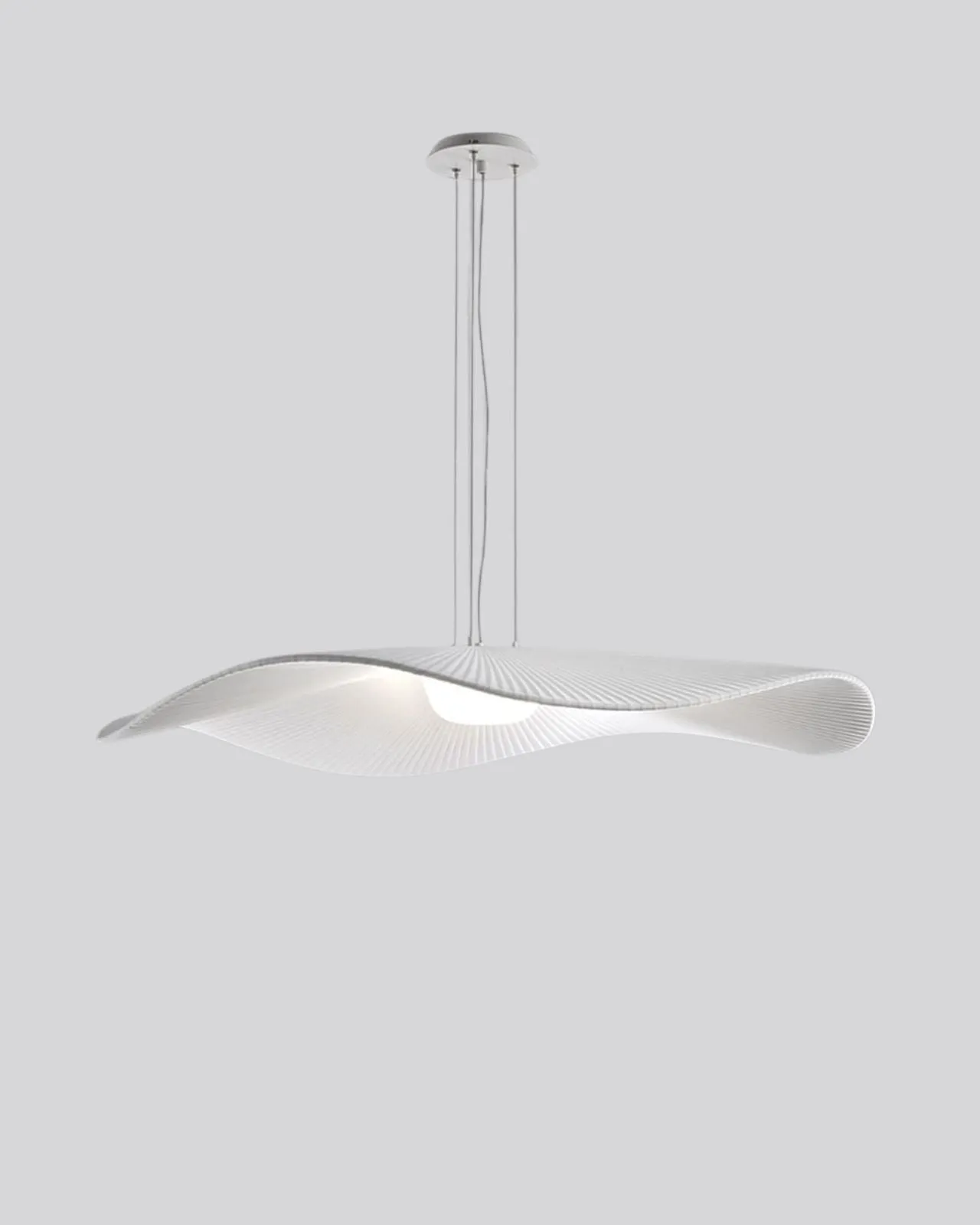 Grooved Wave Pendant Light
