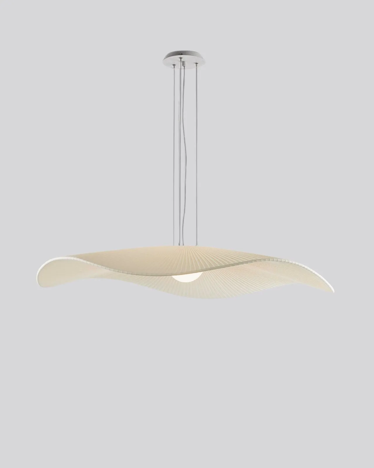 Grooved Wave Pendant Light