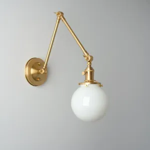 Hamilton (Opal) | Adjustable Arms Sconce