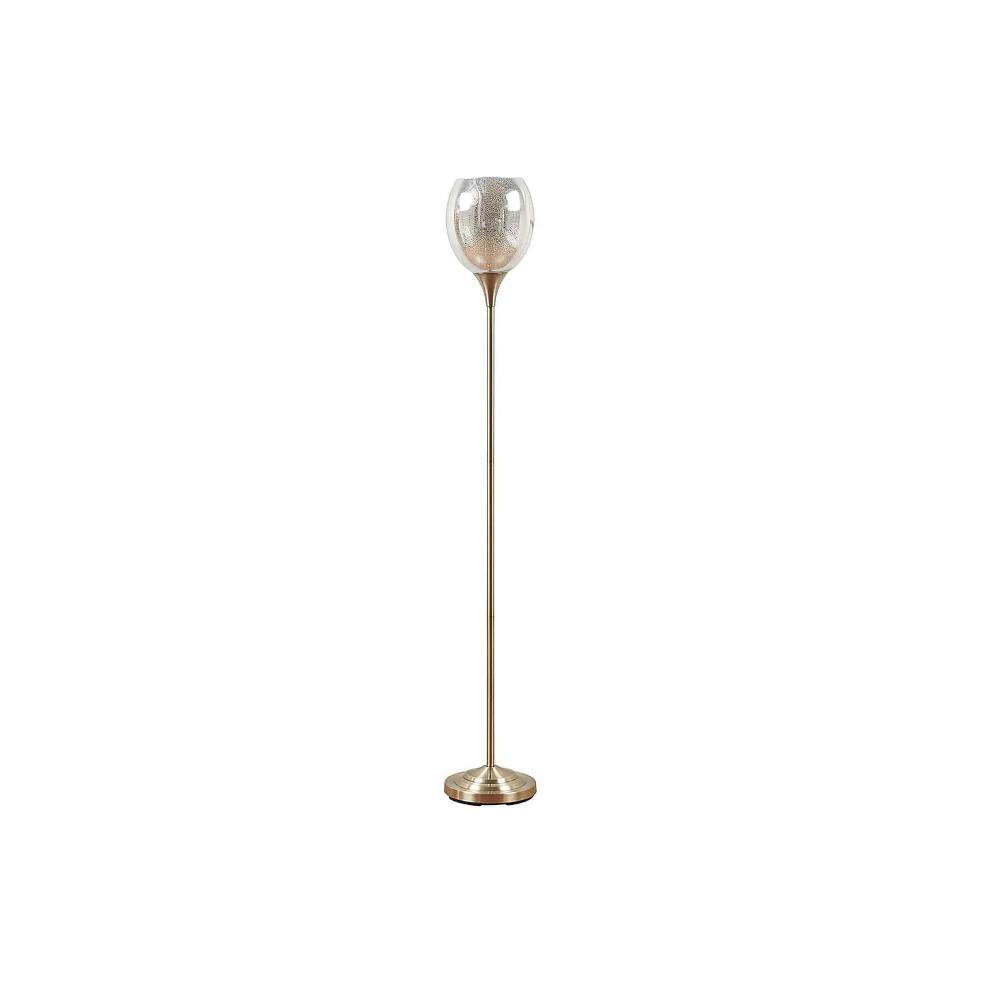 Hampton Hill Bellow Uplight Metal Floor Lamp - ANIQUE BRASS ONE SIZE