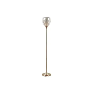 Hampton Hill Bellow Uplight Metal Floor Lamp - ANIQUE BRASS ONE SIZE