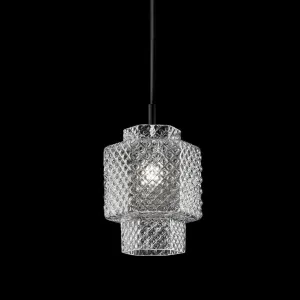 Handmade Precious Small Ceiling Single Pendant Lamp With Murano Glass