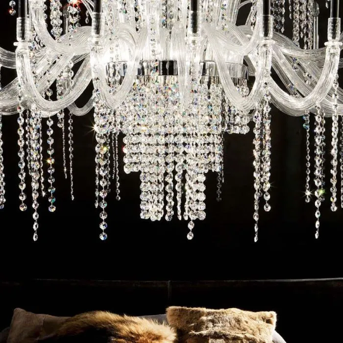 Huge  84 Light Murano Cristallo Chandelier