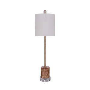 Ice Glass Buffet Lamp - Gold