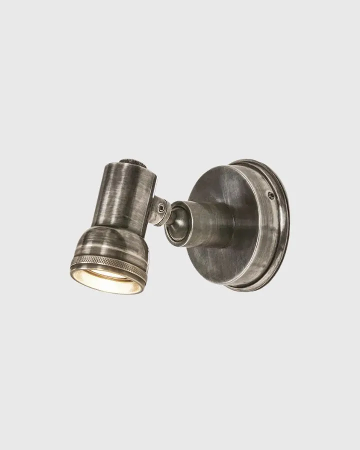 Industrial Adjustable Brass Wall Light