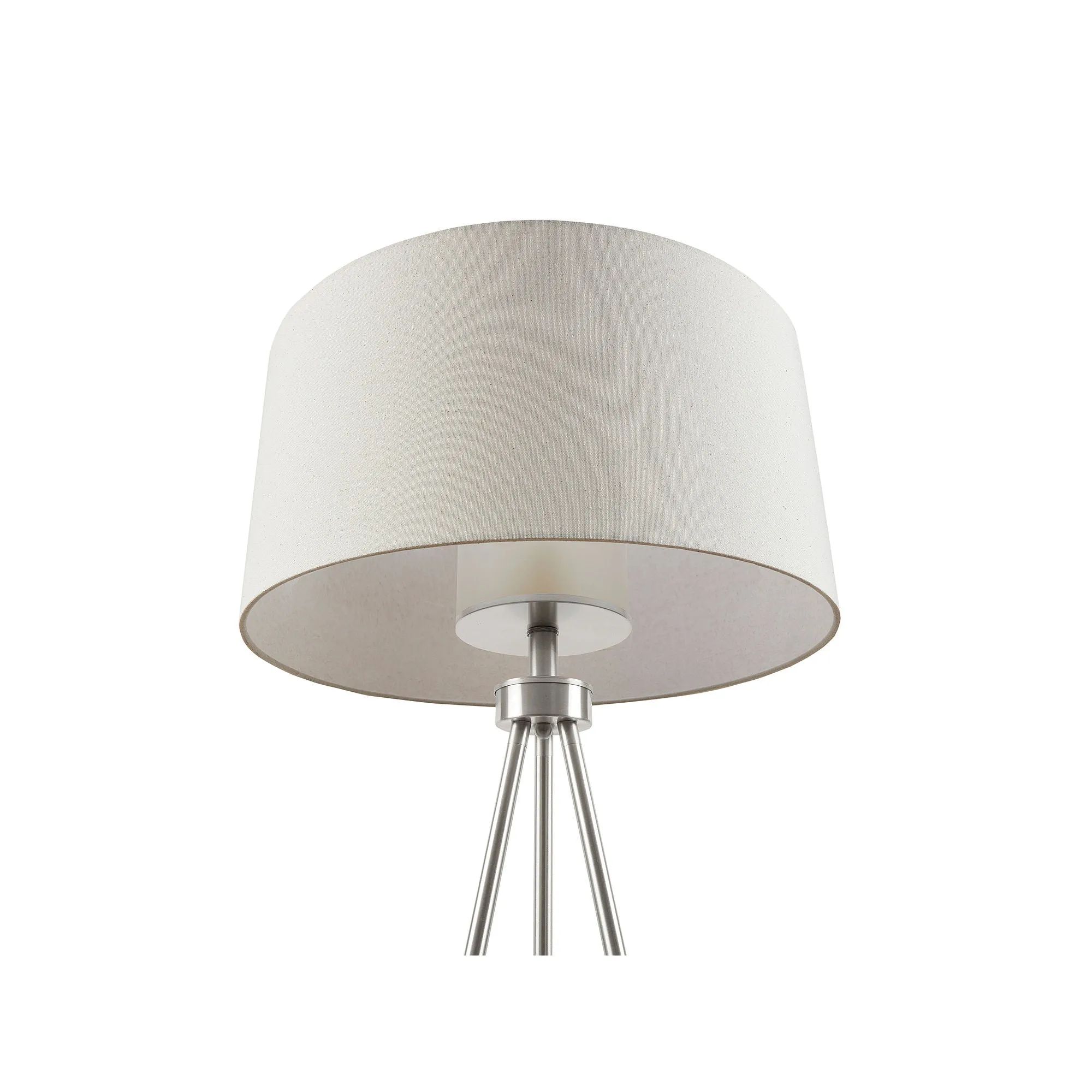 Ink   Ivy Ink Ivy Pacific Metal Tripod Floor Lamp With Glass Shade - SILVER ONE SIZE