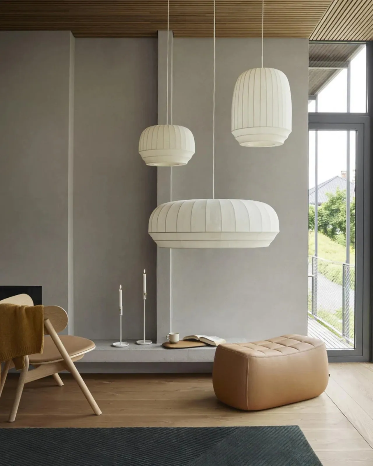 Knitted Stretched Fabric Pendant