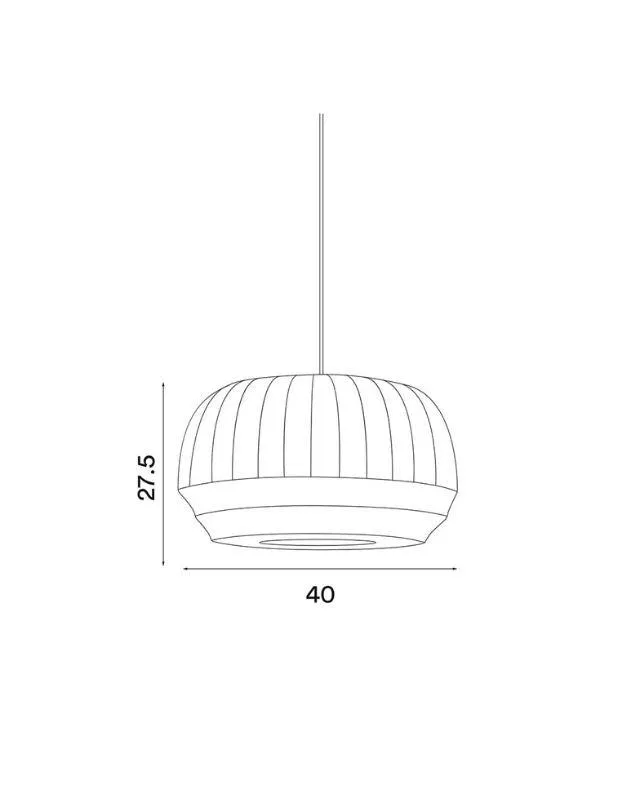 Knitted Stretched Fabric Pendant