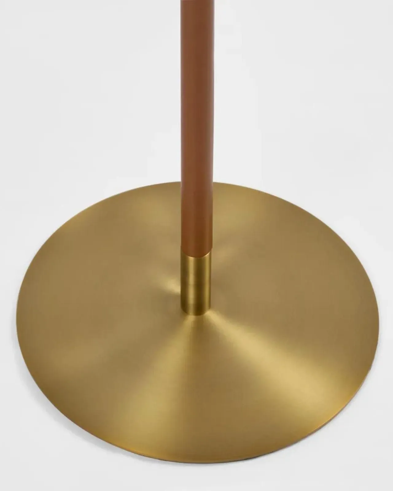 Leather & Brass Floor Lamp
