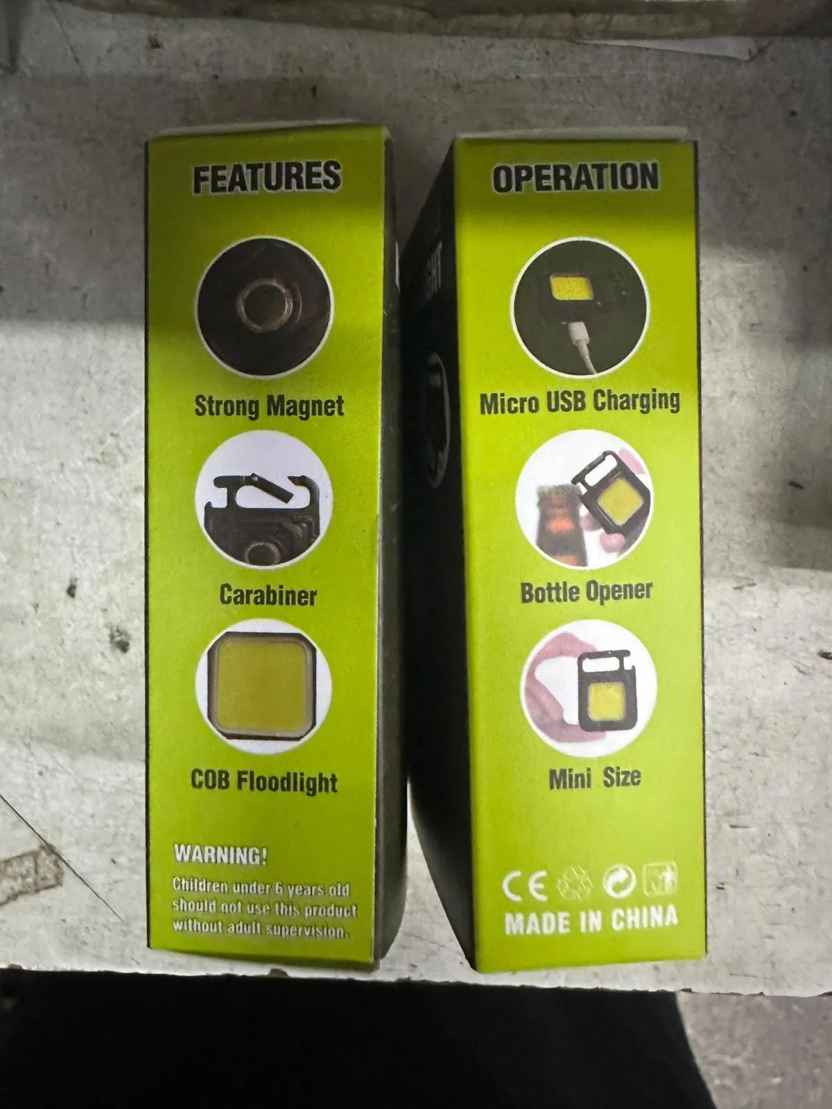 LED COB Rechargeable Keychain Light (Square) | Model : LED-COB-KC