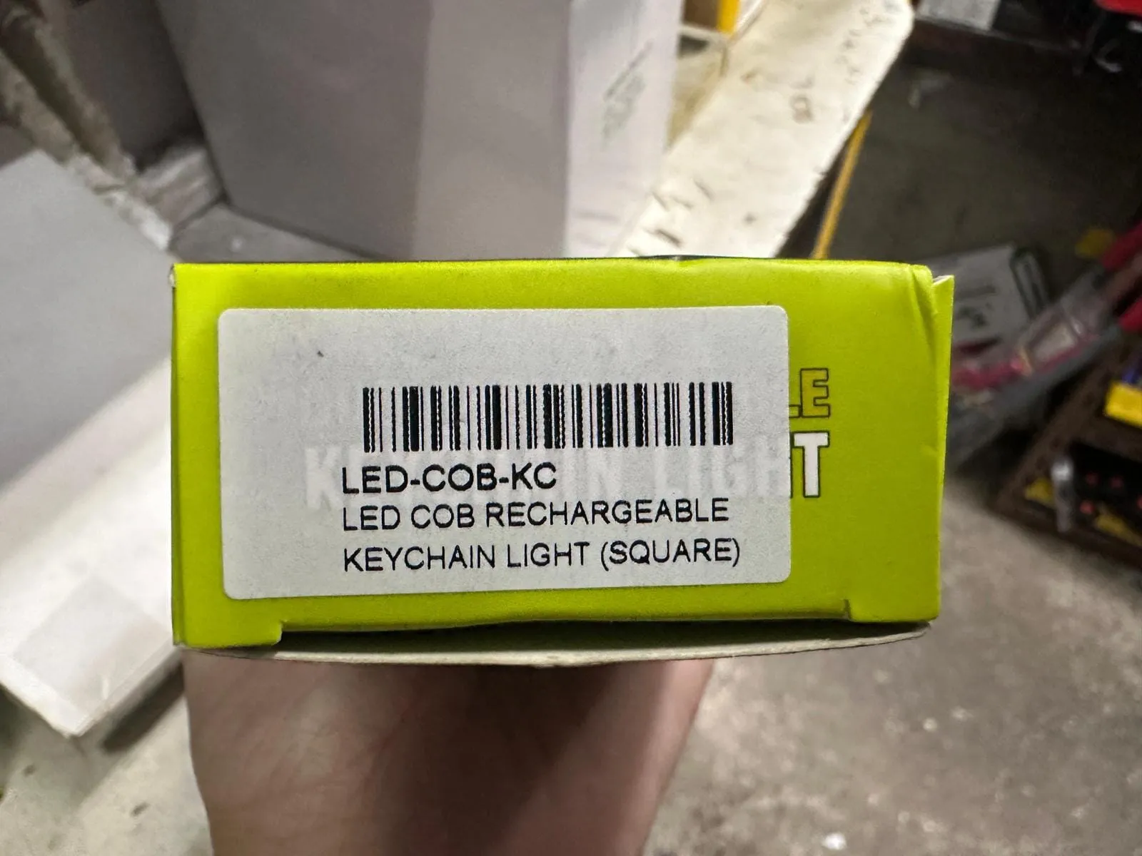 LED COB Rechargeable Keychain Light (Square) | Model : LED-COB-KC