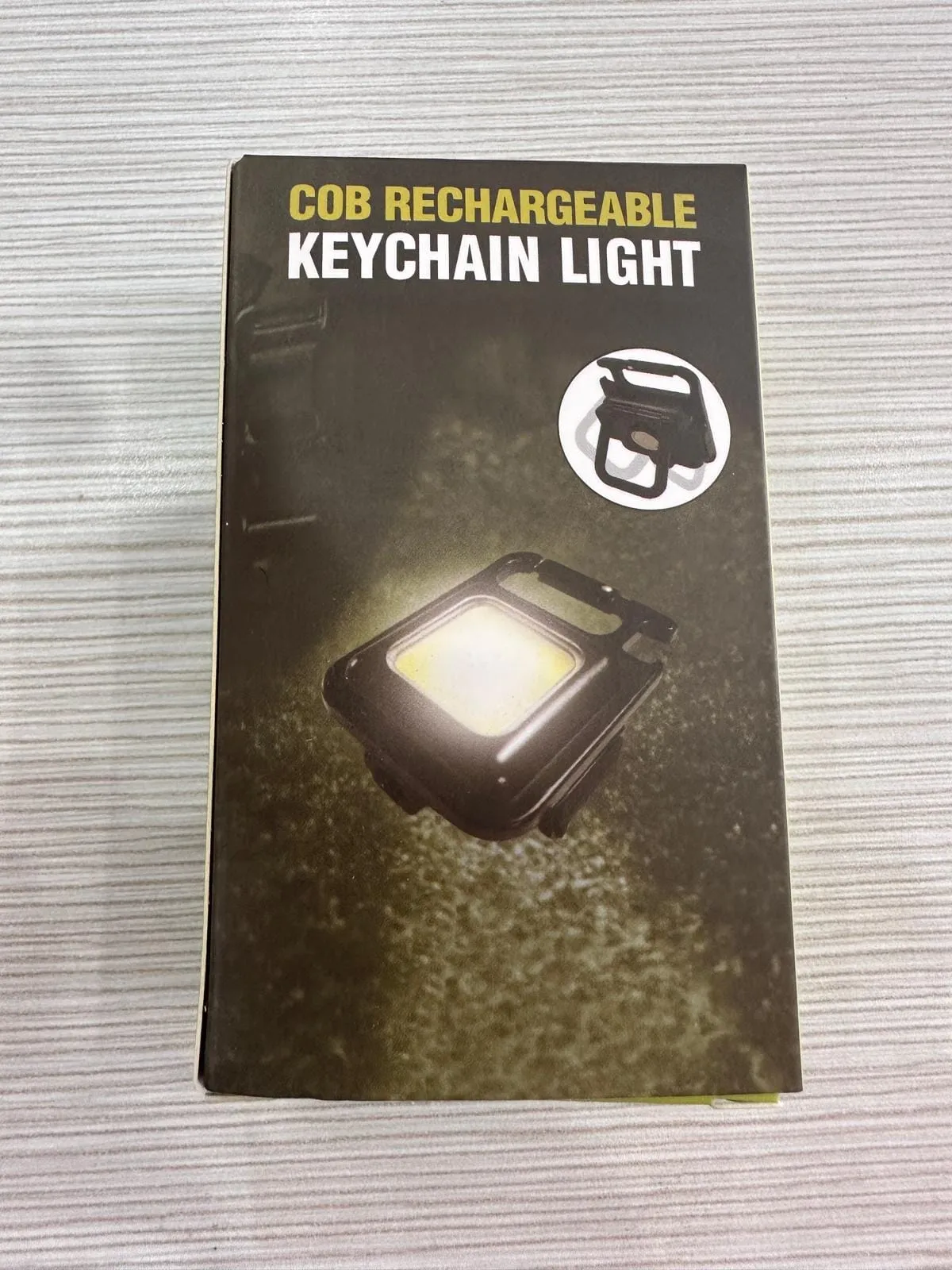 LED COB Rechargeable Keychain Light (Square) | Model : LED-COB-KC