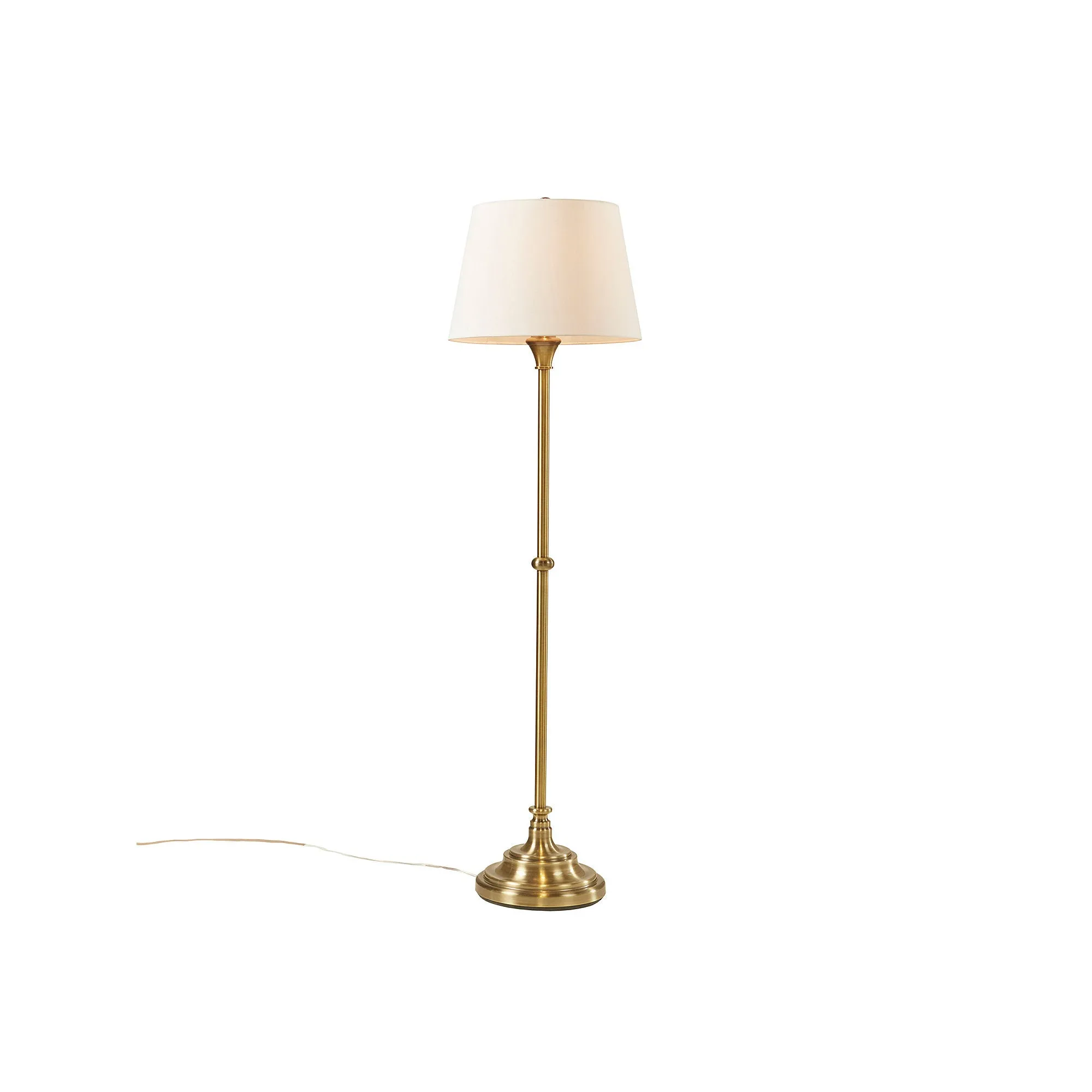 Martha Stewart 59"H Aelorian Iron Floor Lamp - ANTIQUE BRASS ONE SIZE
