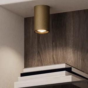 Matte Textured Cylindrical Ceiling Light
