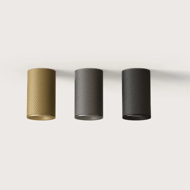 Matte Textured Cylindrical Ceiling Light