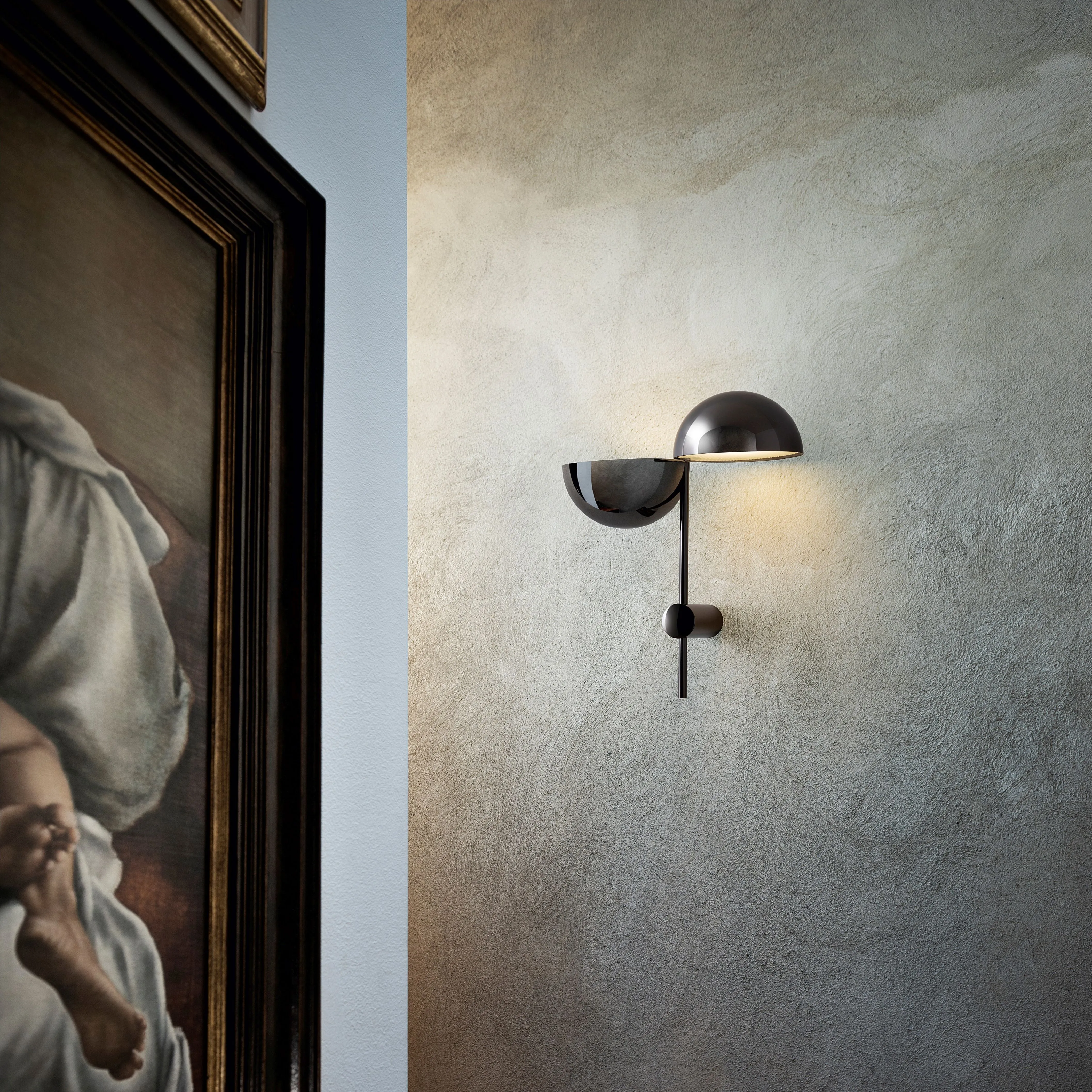 Metal Cut Sphere Composition Wall Light