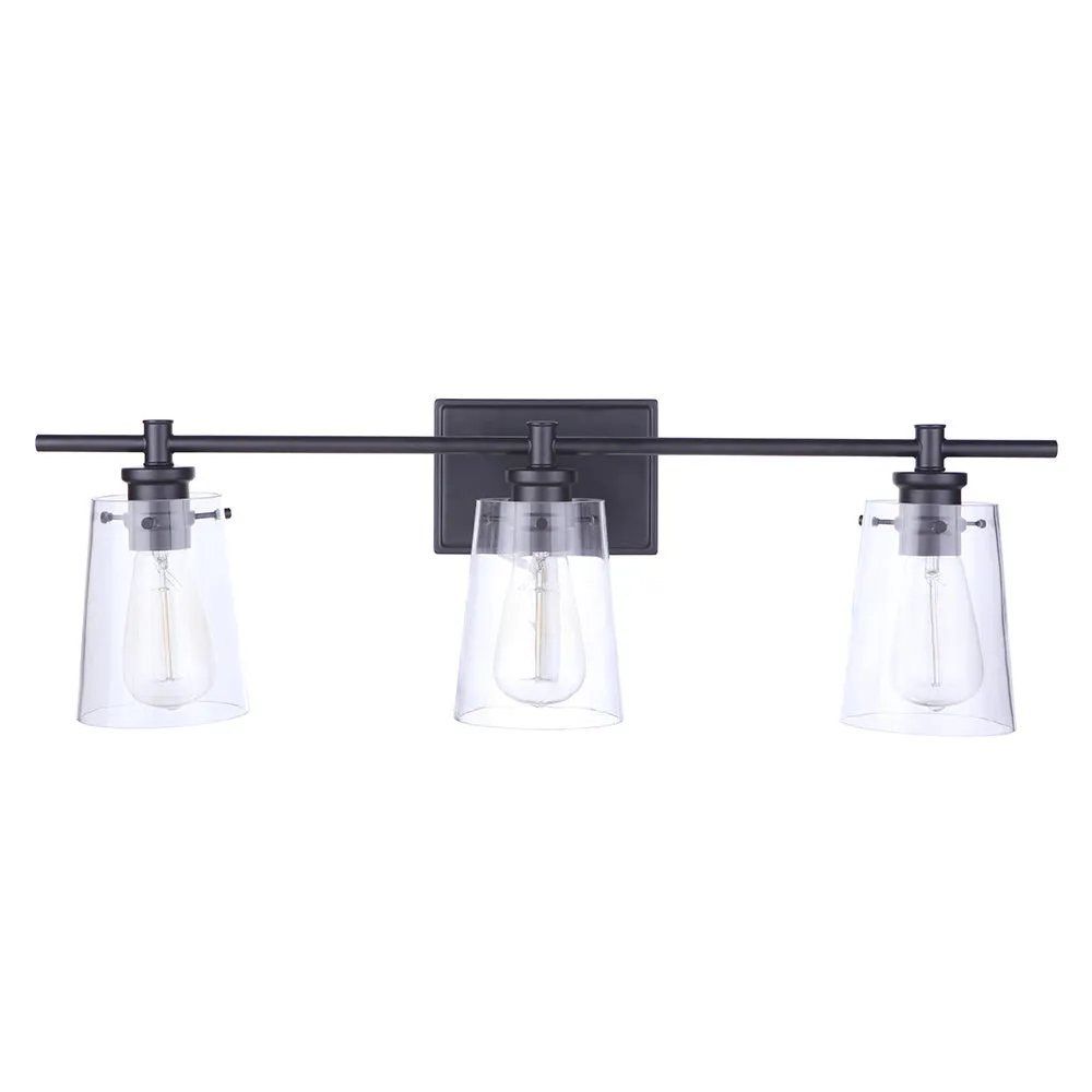 Mia 3 Light Vanity - Black