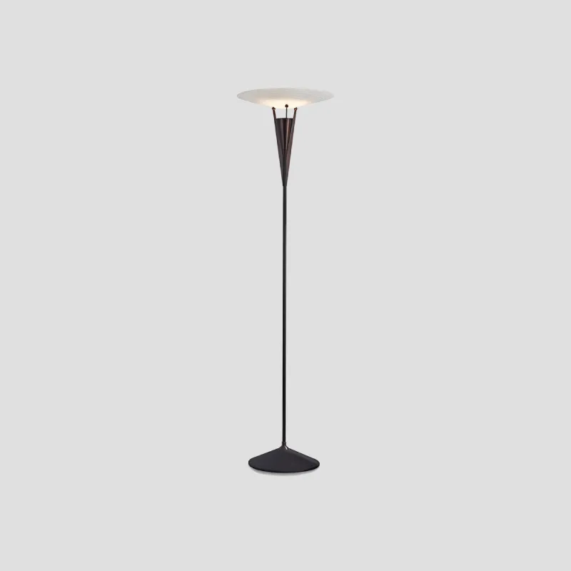 Mid-Century Alabaster and Brass Floor Lamp