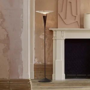 Mid-Century Alabaster and Brass Floor Lamp