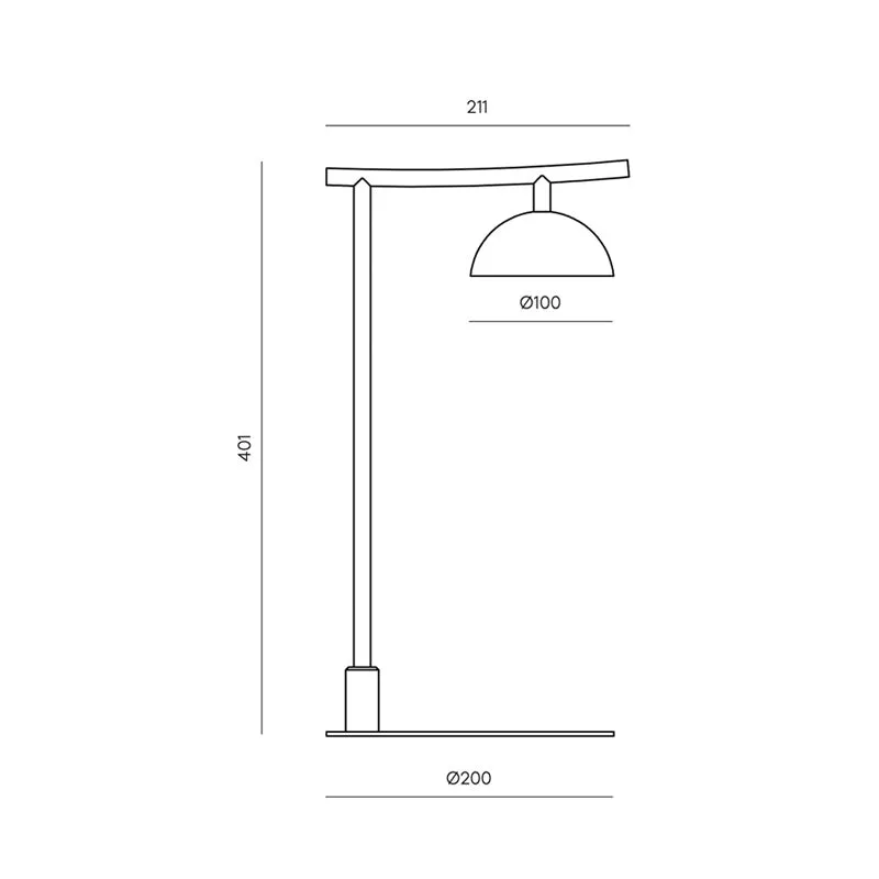 Minimalist Black Dome Table Lamp