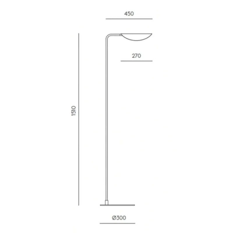 Minimalist Folded Shade Floor Lamp
