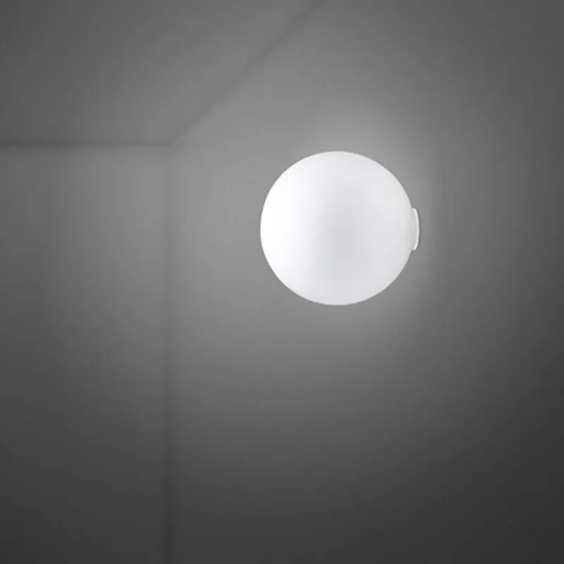Minimalist Frosted Glass Sphere Wall Light