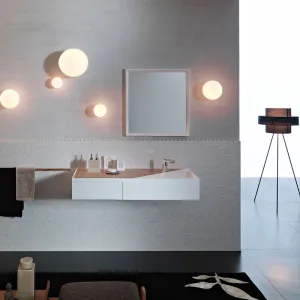 Minimalist Frosted Glass Sphere Wall Light