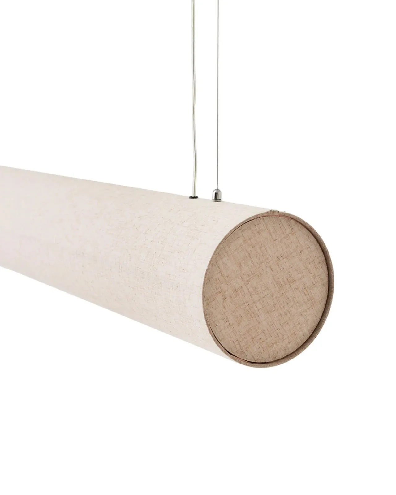 Minimalist Linen Linear Pendant | Hashira