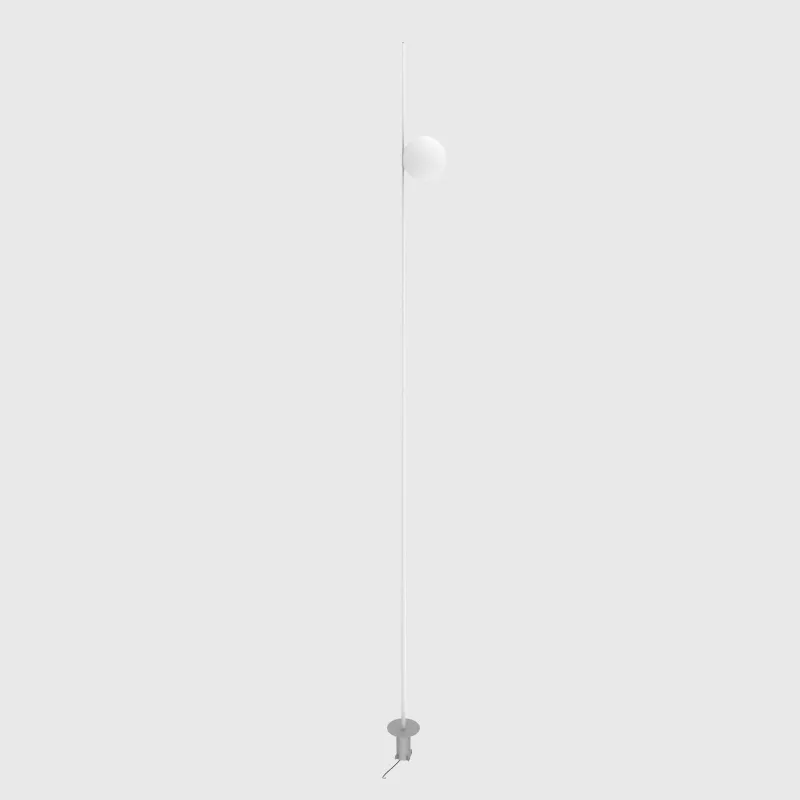 Minimalist Orb and Stem Bollard Light