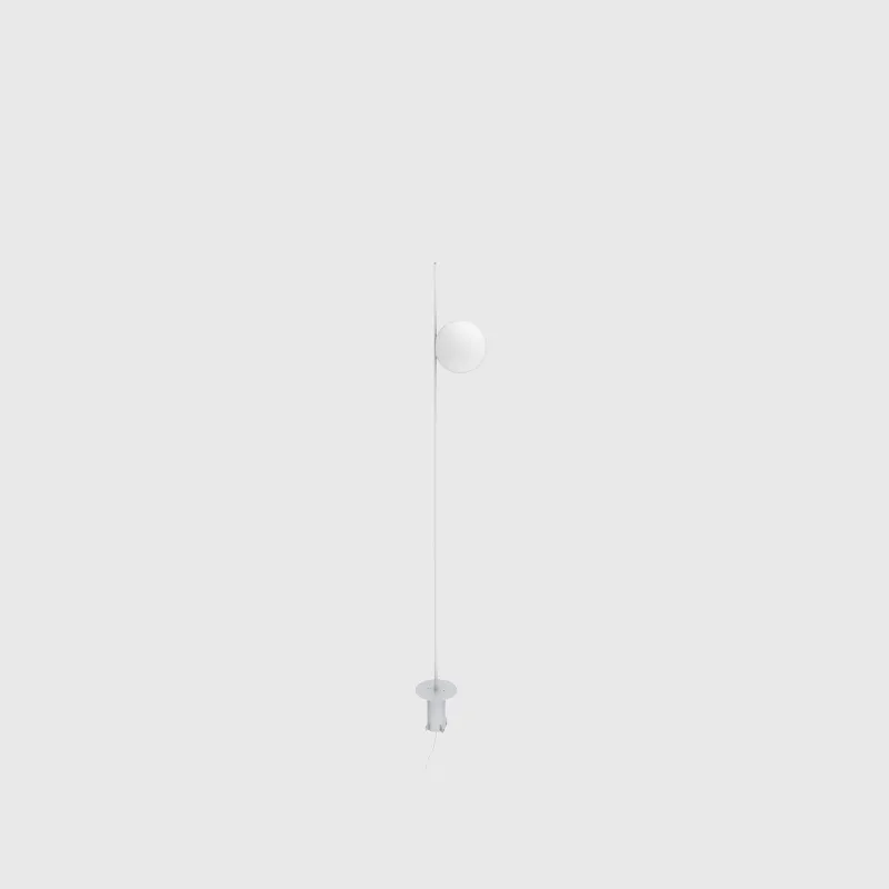 Minimalist Orb and Stem Bollard Light