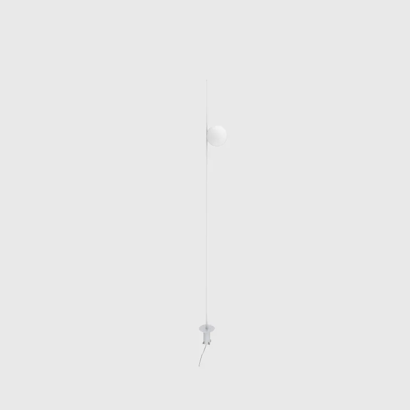 Minimalist Orb and Stem Bollard Light