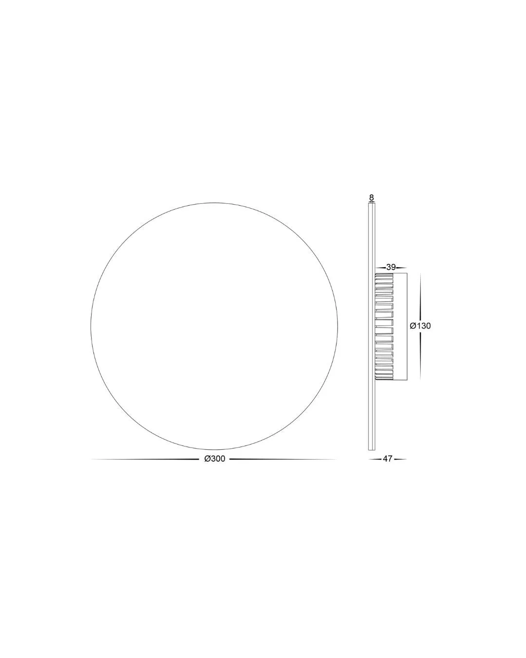 Modern Aluminium Disc Wall Light | TRIColour