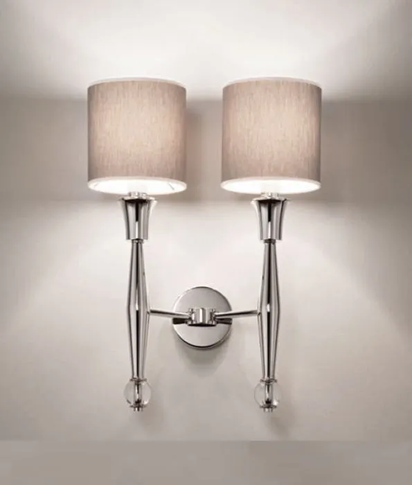 Modern Italian Wall Light With Choice Of Shade Colour