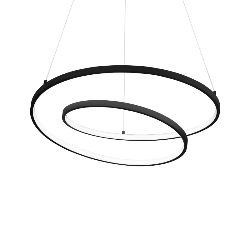 Modern Metal Spiral Pendant