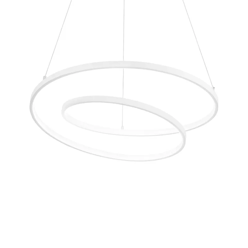 Modern Metal Spiral Pendant