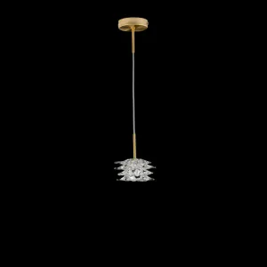 Modern Single Ceiling Pendant With Textured Glass Diffuser