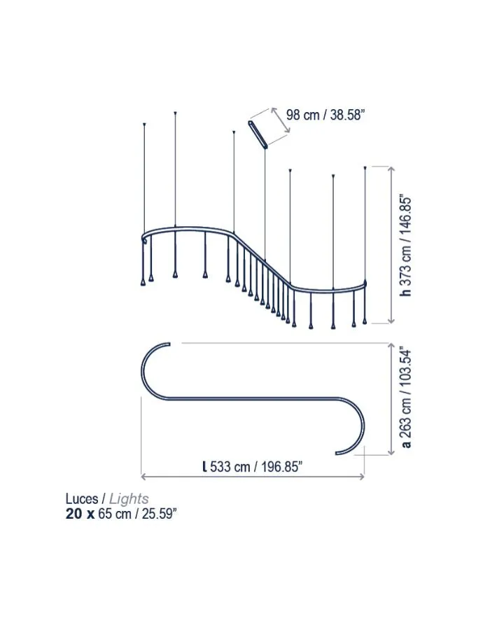 Modular Linear Pendant | Assorted Size