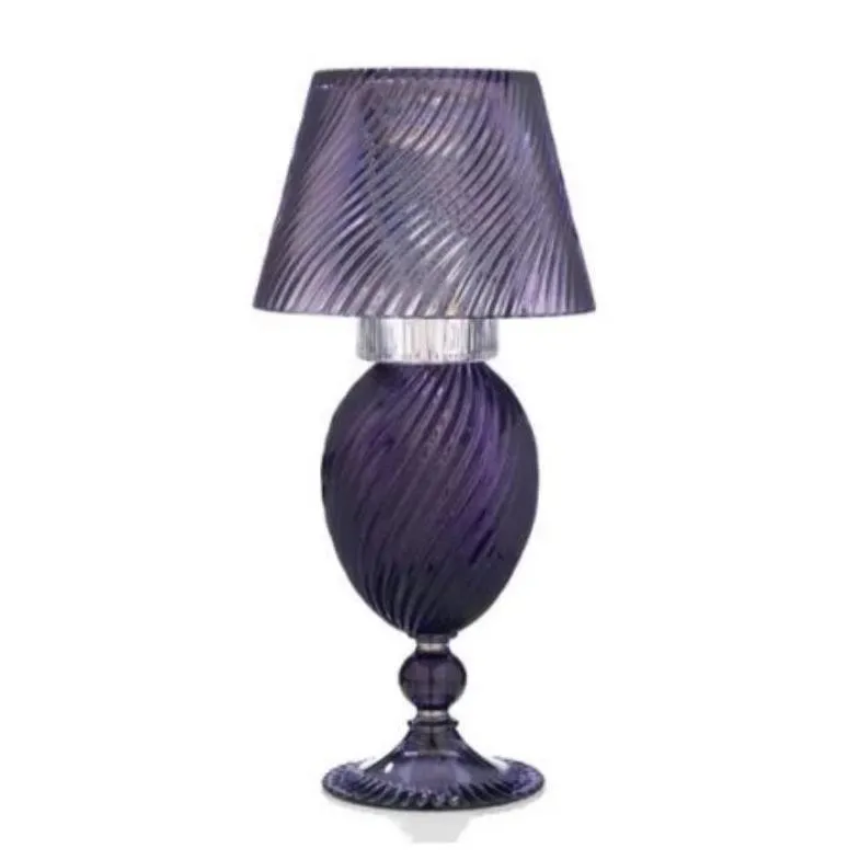 Murano Glass Table Lamp In 4 Colours