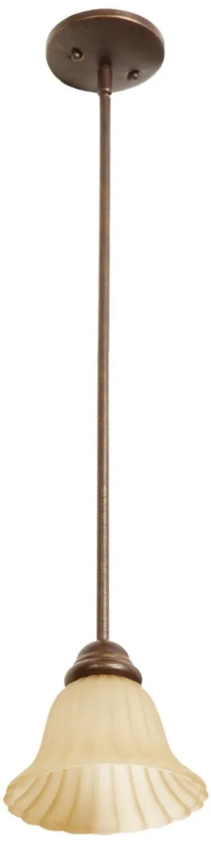 Nuvo Lighting 60-1179 Vine Collection One Light Hanging Mini Pendant in Sonoma Bronze Finish