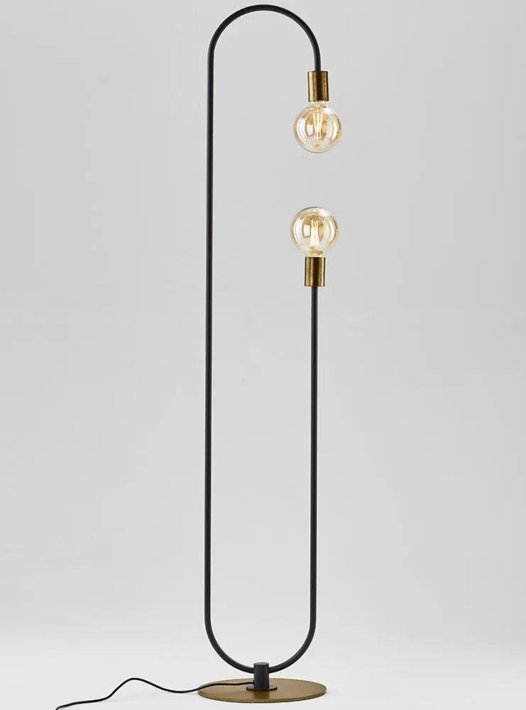 Oval Abstract Tall Floor Lamp