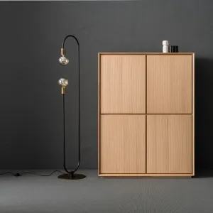 Oval Abstract Tall Floor Lamp