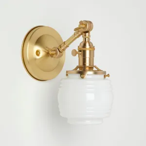 Peabody (Opal) | Small Adjustable Arm Sconce