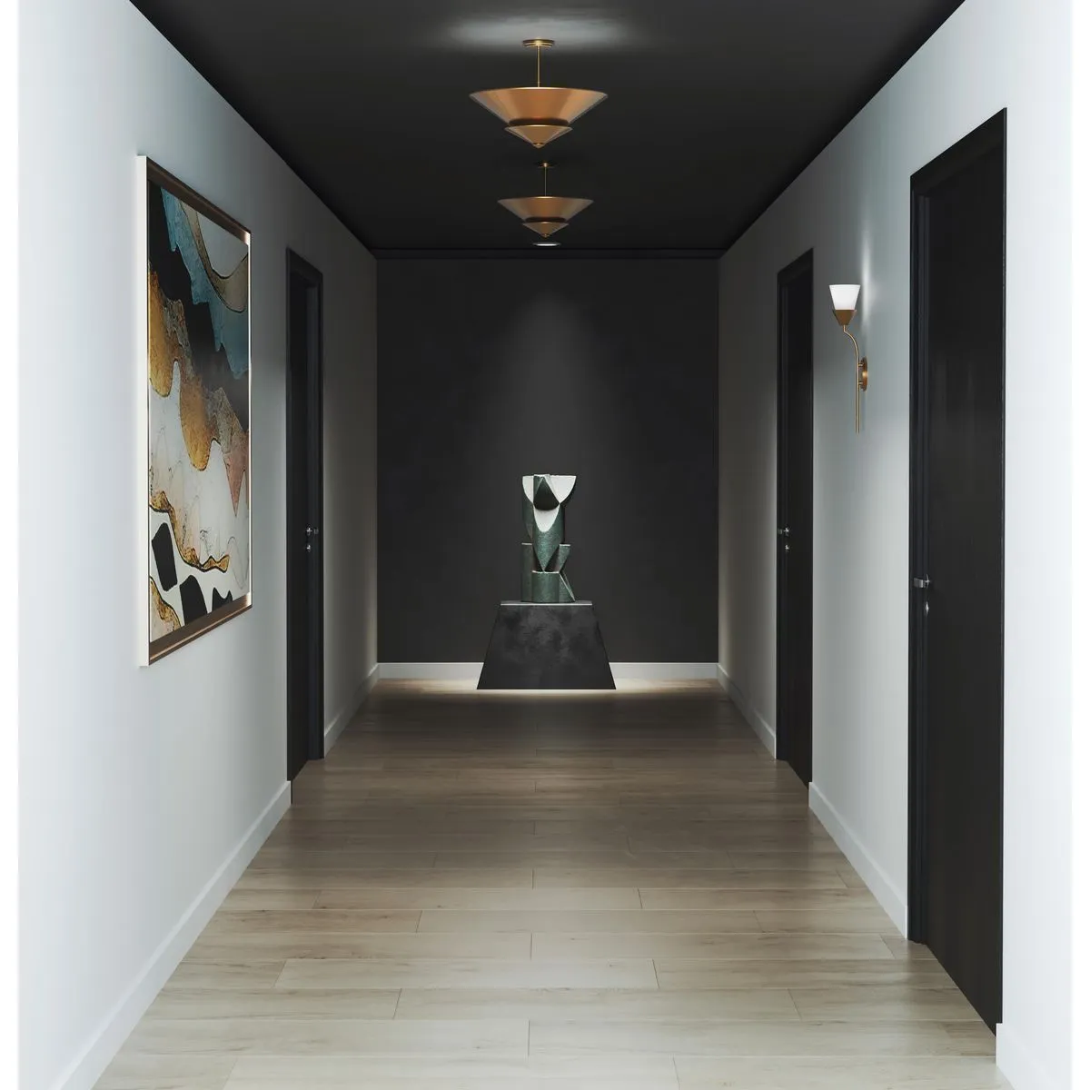 Pinellas Collection 25 in. Four-Light Flush Mount
