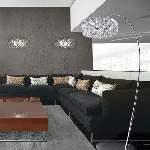 Prisma Acrylic & Chrome Arc Floor Lamp By Patrizia Volpato