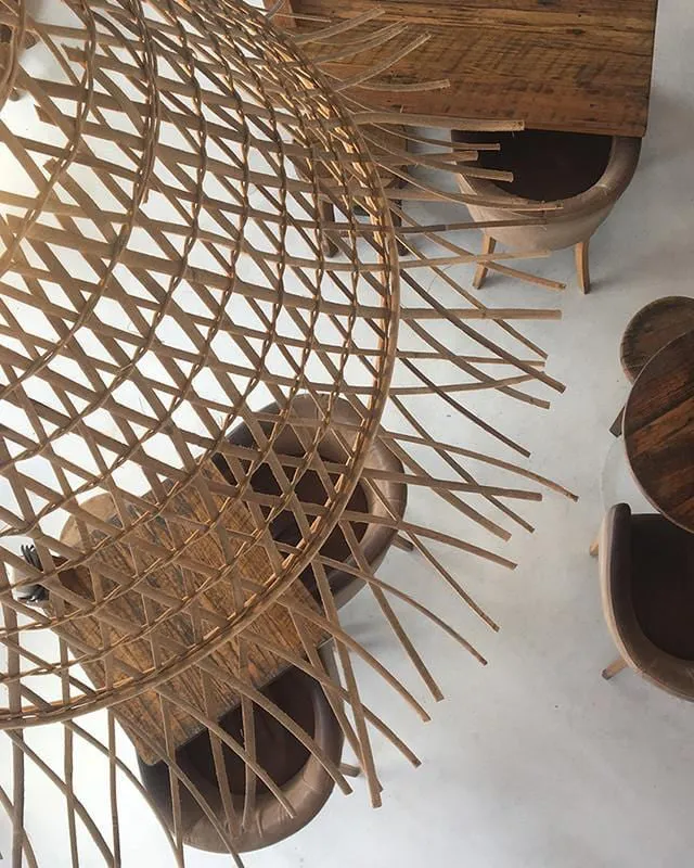 Raw Edged Cone Rattan Pendant | Assorted Finishes & Sizes