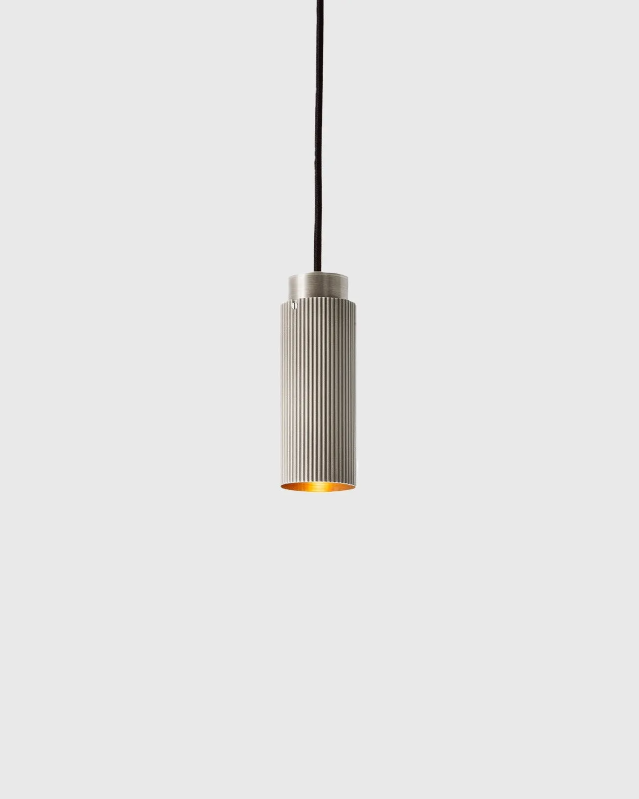 Reeded Metal Pendant Light