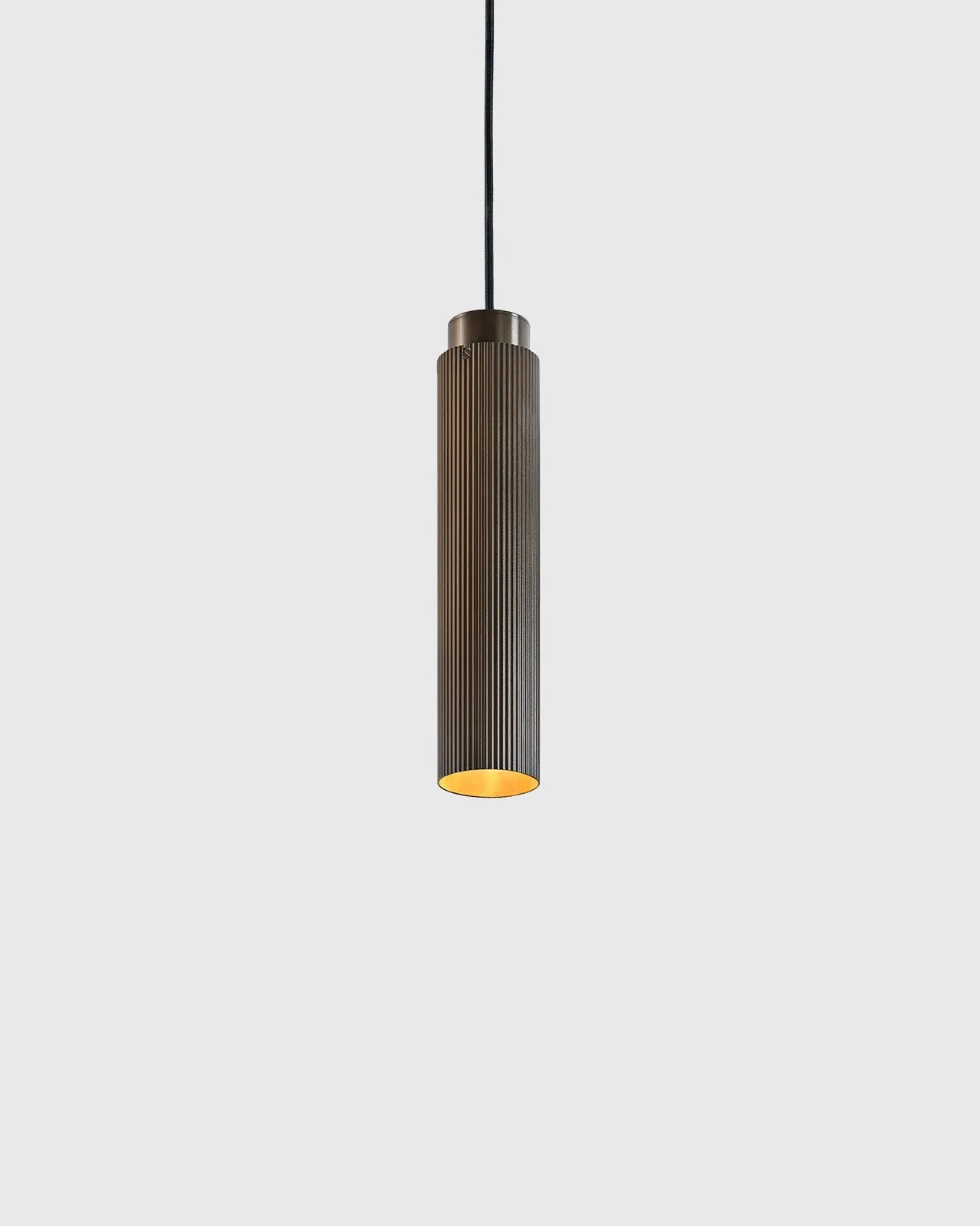 Reeded Metal Pendant Light