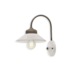 Retro Hand-Painted Ceramic Wall Light