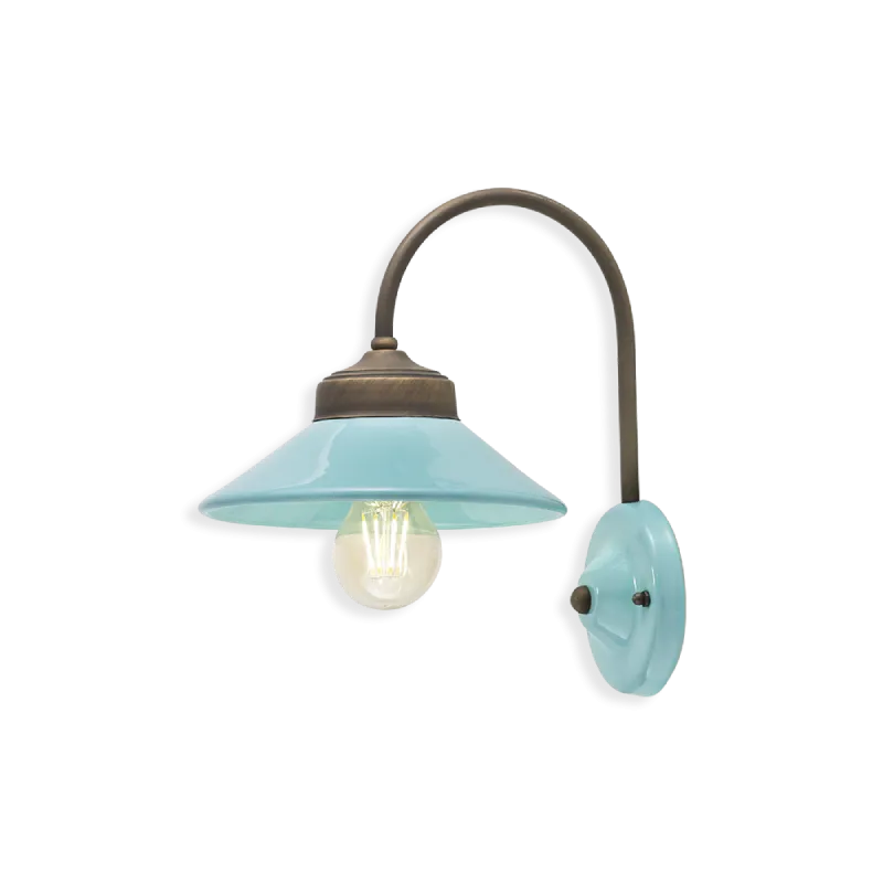 Retro Hand-Painted Ceramic Wall Light
