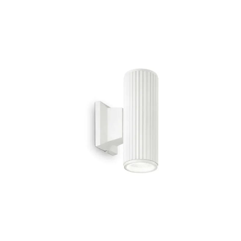 Ribbed Up Down Cylindrical Wall Light
